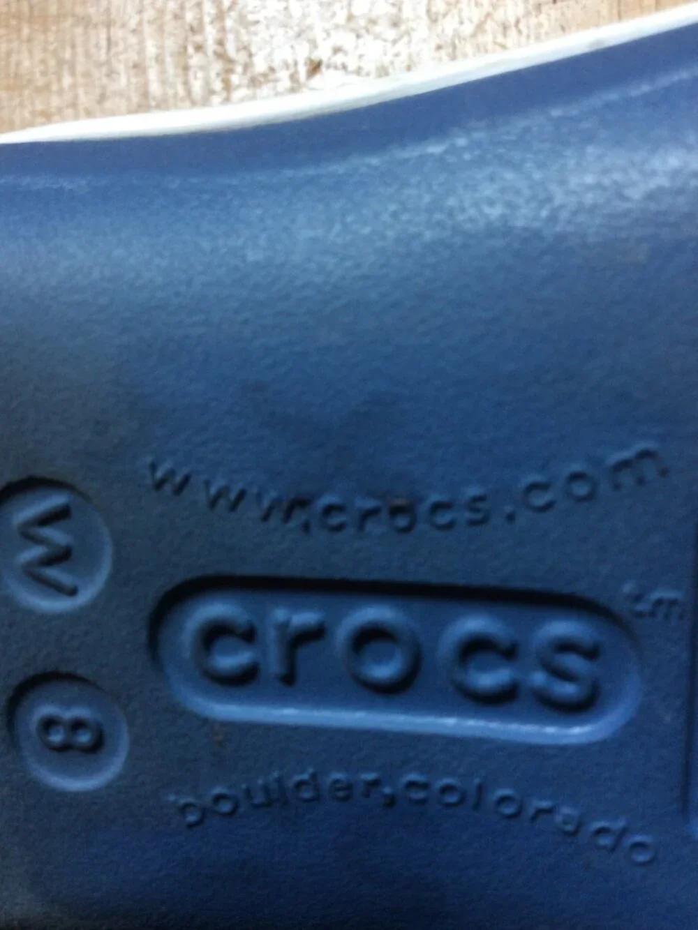 Crocs Mary Jane Blue Slip On Comfort Womens Iconic Ballet Flat Shoes Size 8